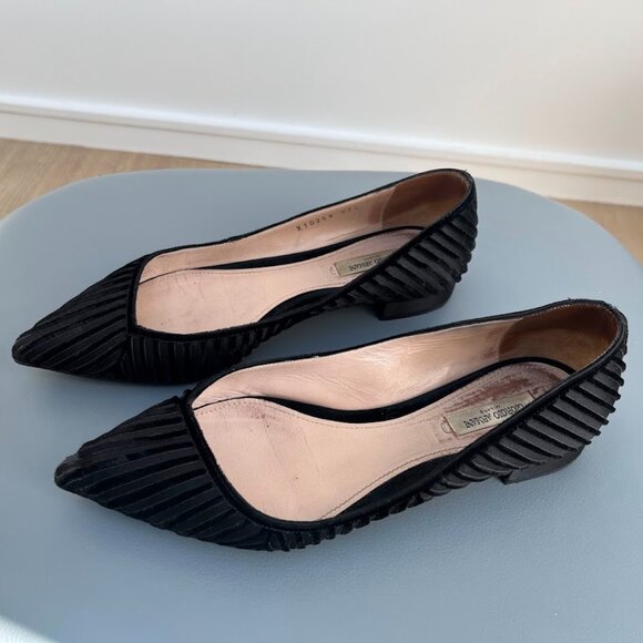 Giorgio Armani Velvet and satin flats - Picture 2 of 5